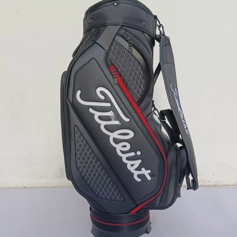 Golf Bag   Carry Bag For Men Tour High   Quality PU Golf Club ,New Brand,Stand Available,Various Colors Men's