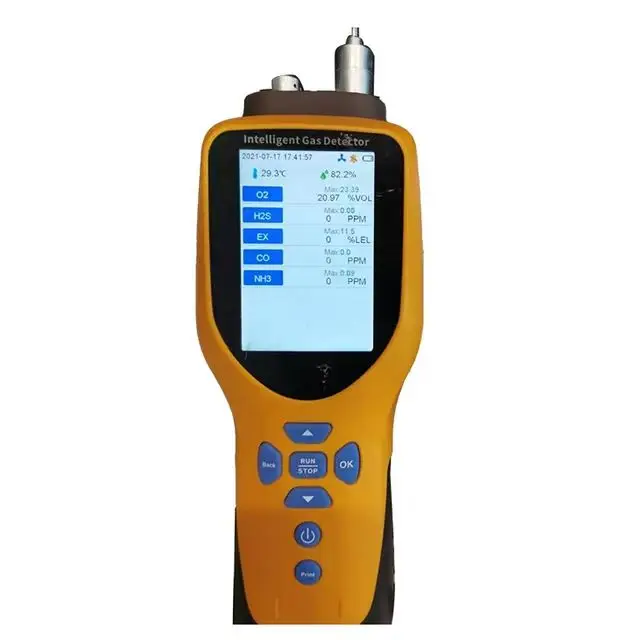 

Reliable Handheld Ch4 Gas Detector Multi Gas Analyzers H2S CO CO2 CH4 C2H4 VOCS PM O3 Gas Leak Detector Exdii CT4 AZ-1000 1 YEAR