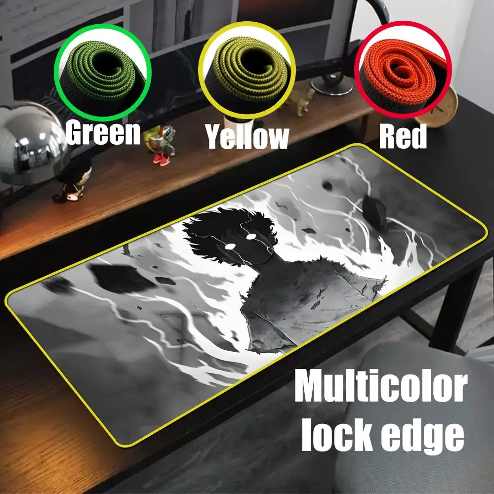 Прохладный коврик для мыши M-Mob P-Psycho 100 90x40 см желтый красочный с замком из чистого