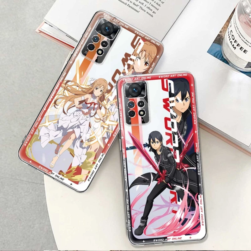

Fashion For Xiaomi Redmi Note 9S 7 8 9 10 11 12 4G 5G Pro 11T NOTE11 10S 10Pro 8T Funda Case Sword Art Online Anime Japan Sao