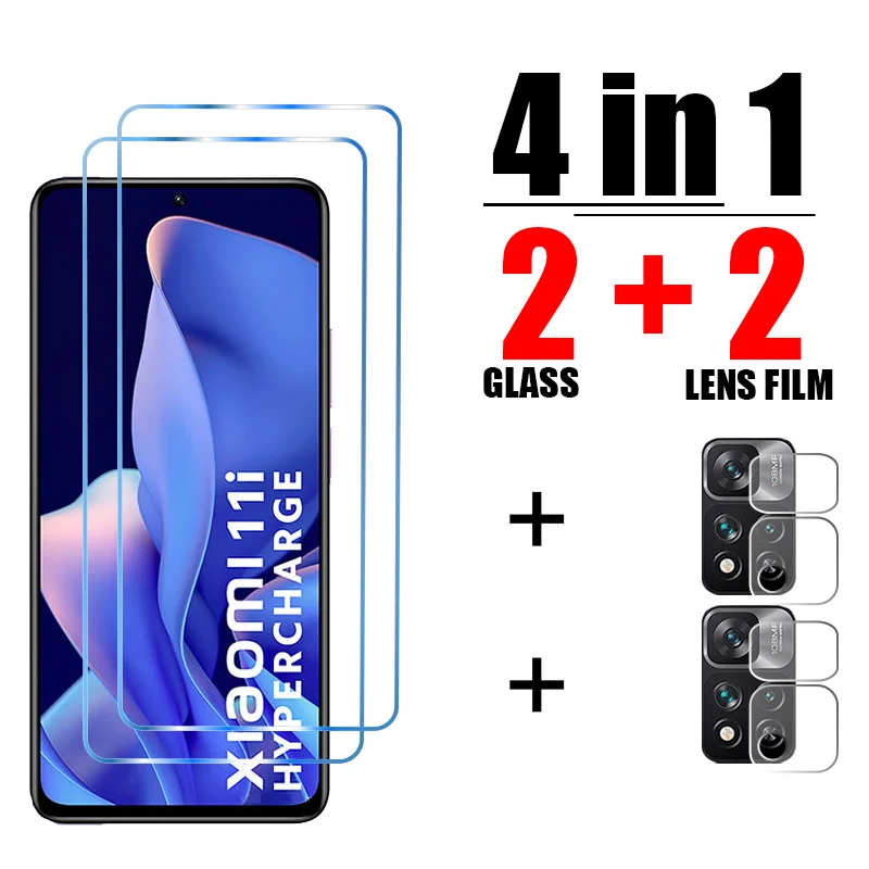 

Защитная пленка для объектива камеры из закаленного стекла 4 в 1 для Poco X5 X3 X4 M4 M3 Pro 5G X3 NFC F4 GT F3