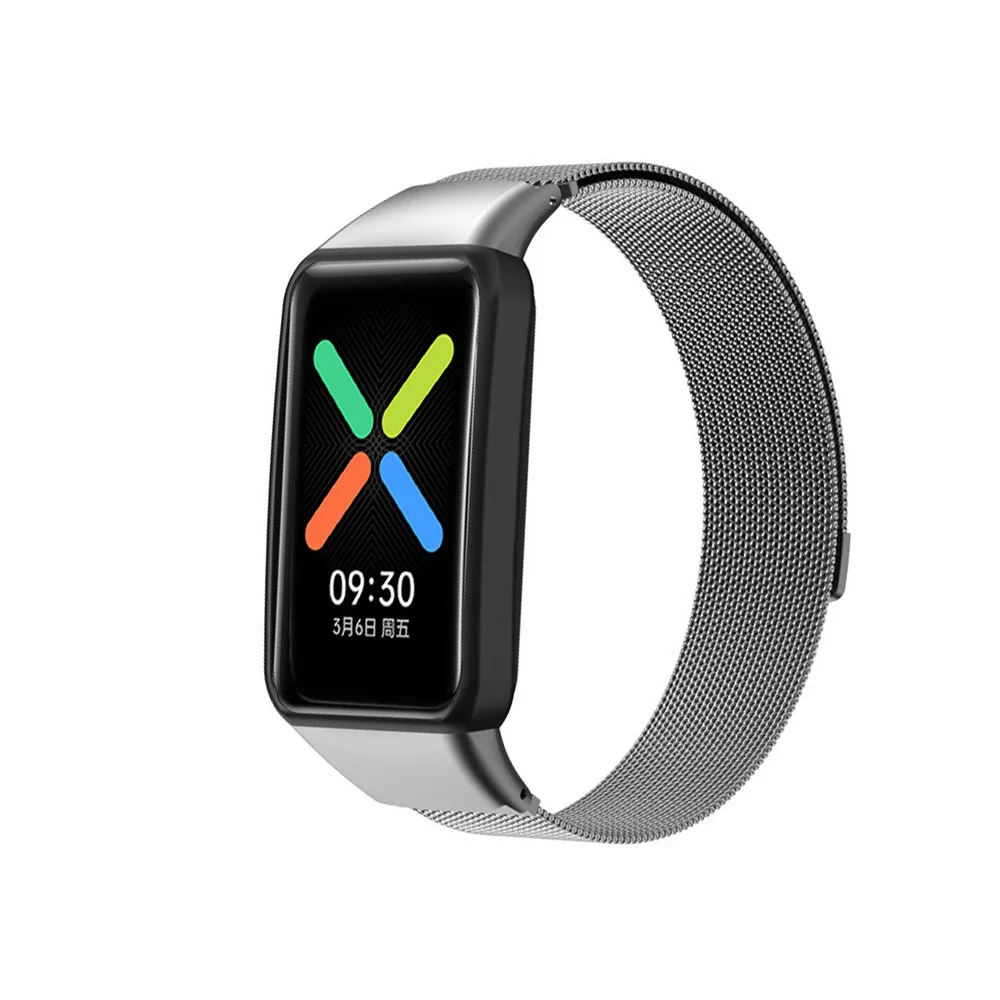Спортивный металлический ремешок для Oppo Watch Free Nfc Smart сменный магнитный браслет на