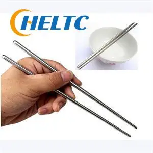 

1 Pair Stainless Steel Chopsticks Laser Engraving Patterns Food Sticks Portable Reusable Chopstick Sushi Hashi