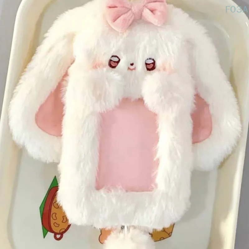 1 шт. плюшевый держатель для фотокарт милый мультяшный фотокарточек защита