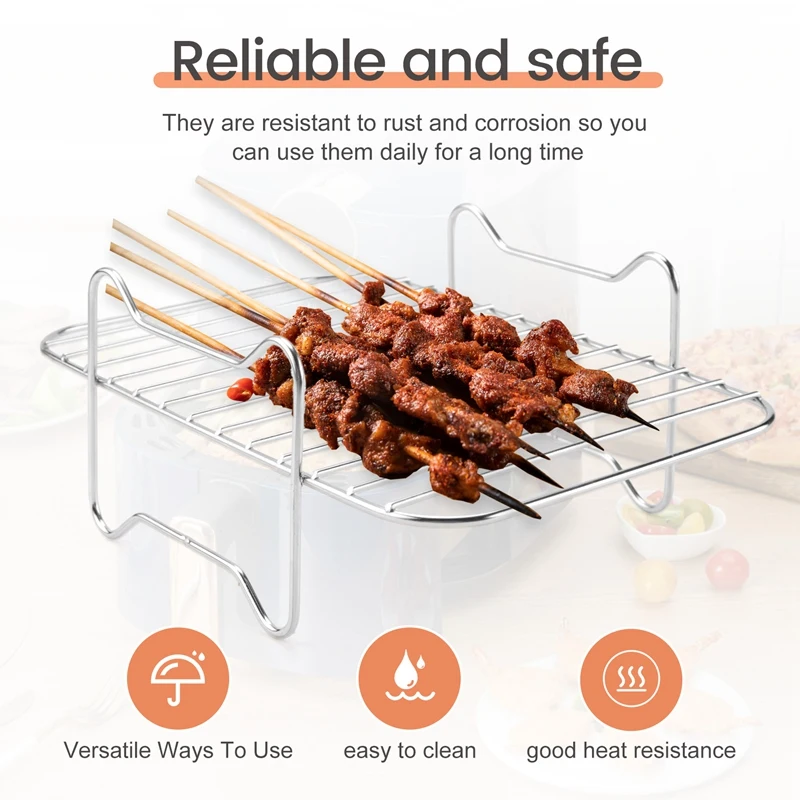 Полка для фритюрницы с двойной корзиной аксессуары Совместимость Ninja Foodi DZ201/401