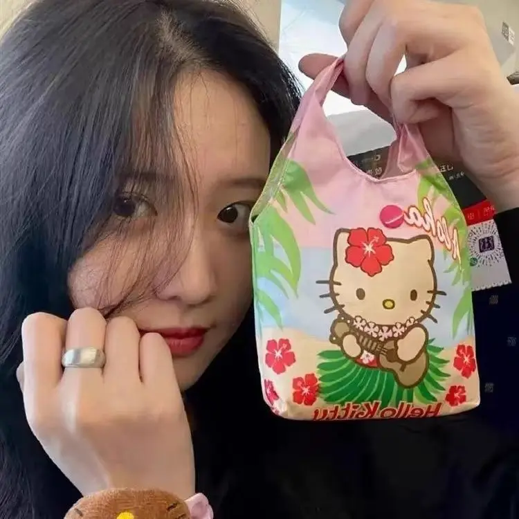 Сумка Hello Kitty Sanrio Kuromi Stitch Hand Small Bag KT Cat студенческие сумки через плечо сумка для