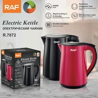 electric kettle 1 8l double wall food grade stainless steel coffee pot tea kettle auto shut off and boil dry protection