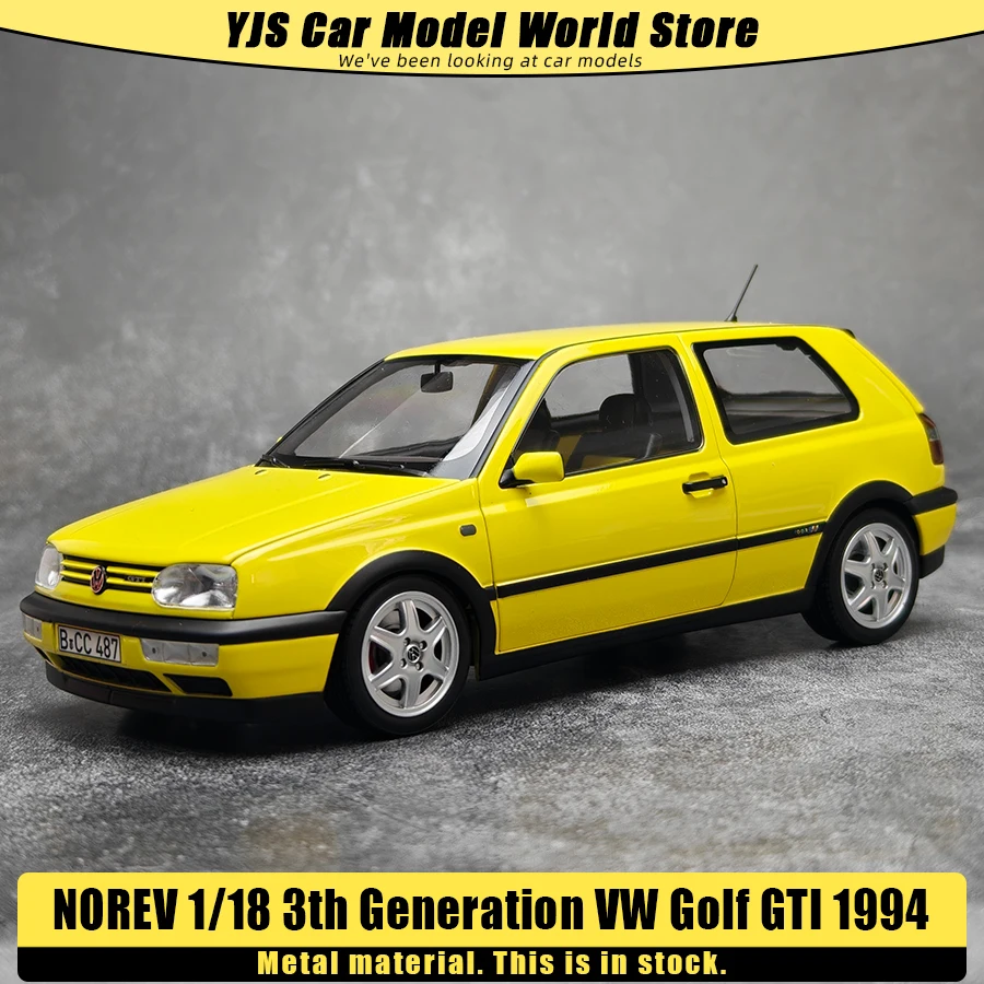 Фото Металлическая модель автомобиля NOREV 1/18, 3-е поколение, 1994 VW Golf GTI, статическая модель для демонстрации, коллекционный подарок на праздник №1