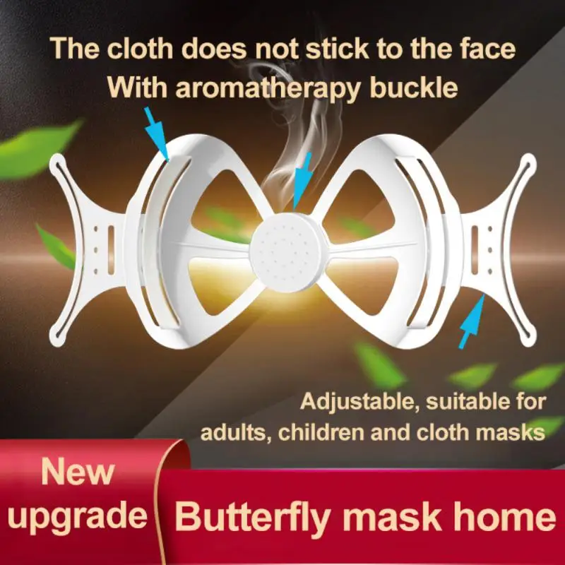 

5 Pcs Reusable 3D Mask Bracket Face Mask Inner Support Frame Comfortable Breathing Plastic Mask Holder Bracket Breathable Valve