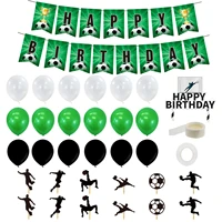 soccer birthday decorations football birthday decorations soccer party supplies with banner cake toppers balloons for sports