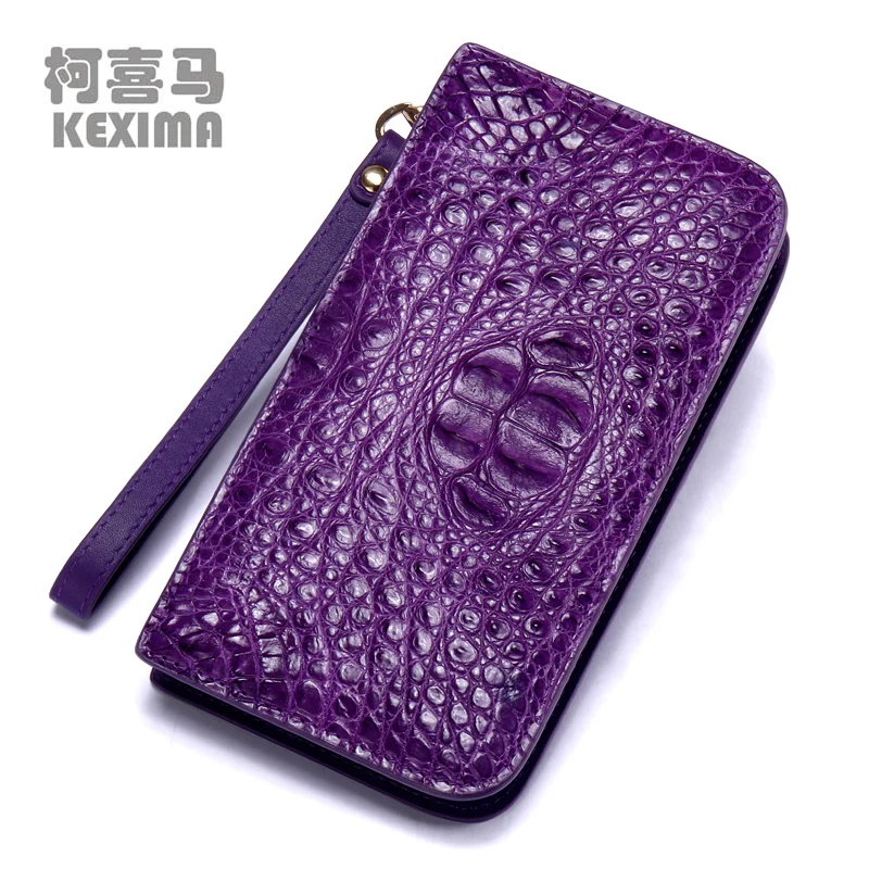 

yuanyu new crocodile wallet female import crocodile leather Female bag long men clutch bag large capacity crocodile bag