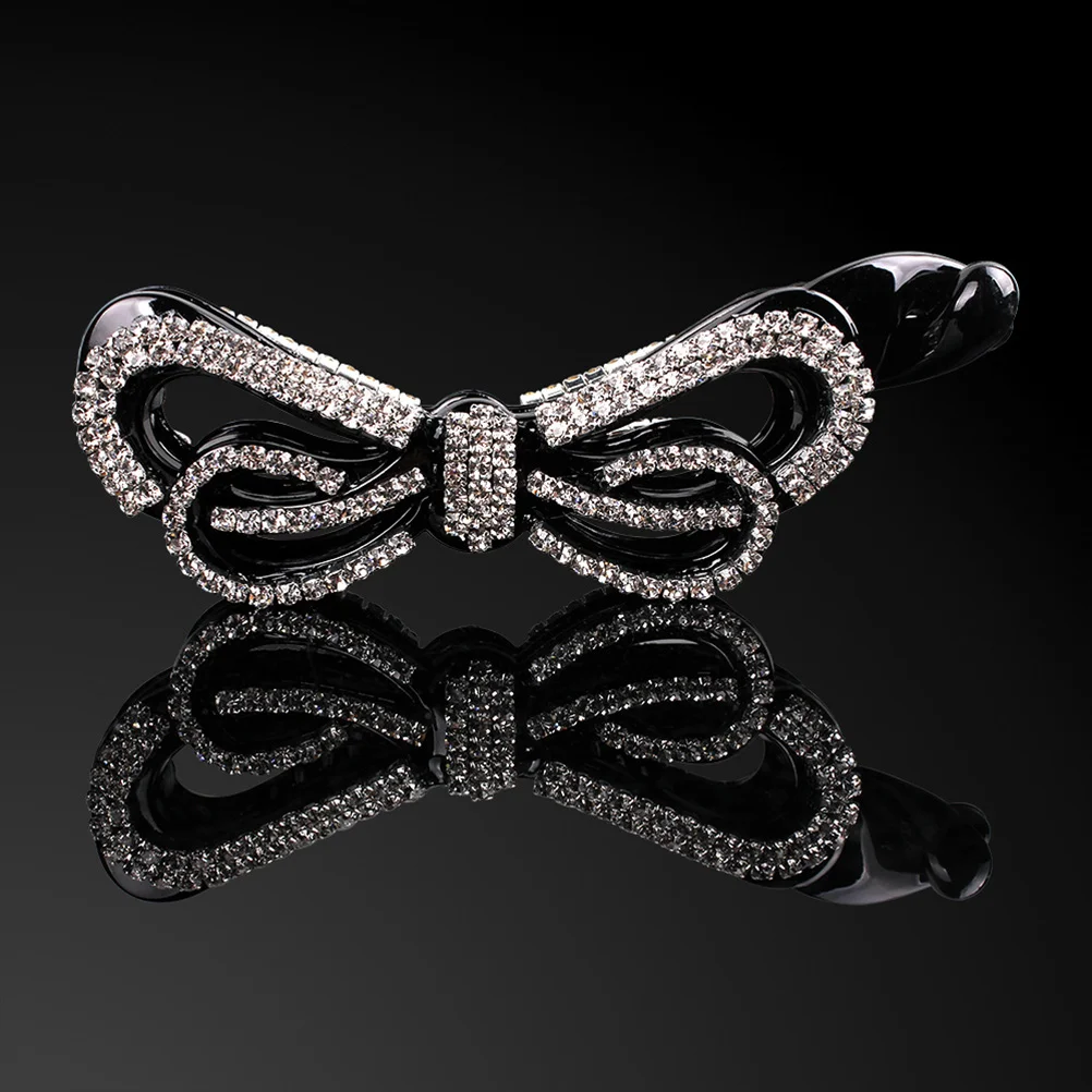 

3pcs Banana Clips Hair for Thick Hair Rhinestone Hair Claw Rhinestones Fish Banana Hair Claw Clip for Girls