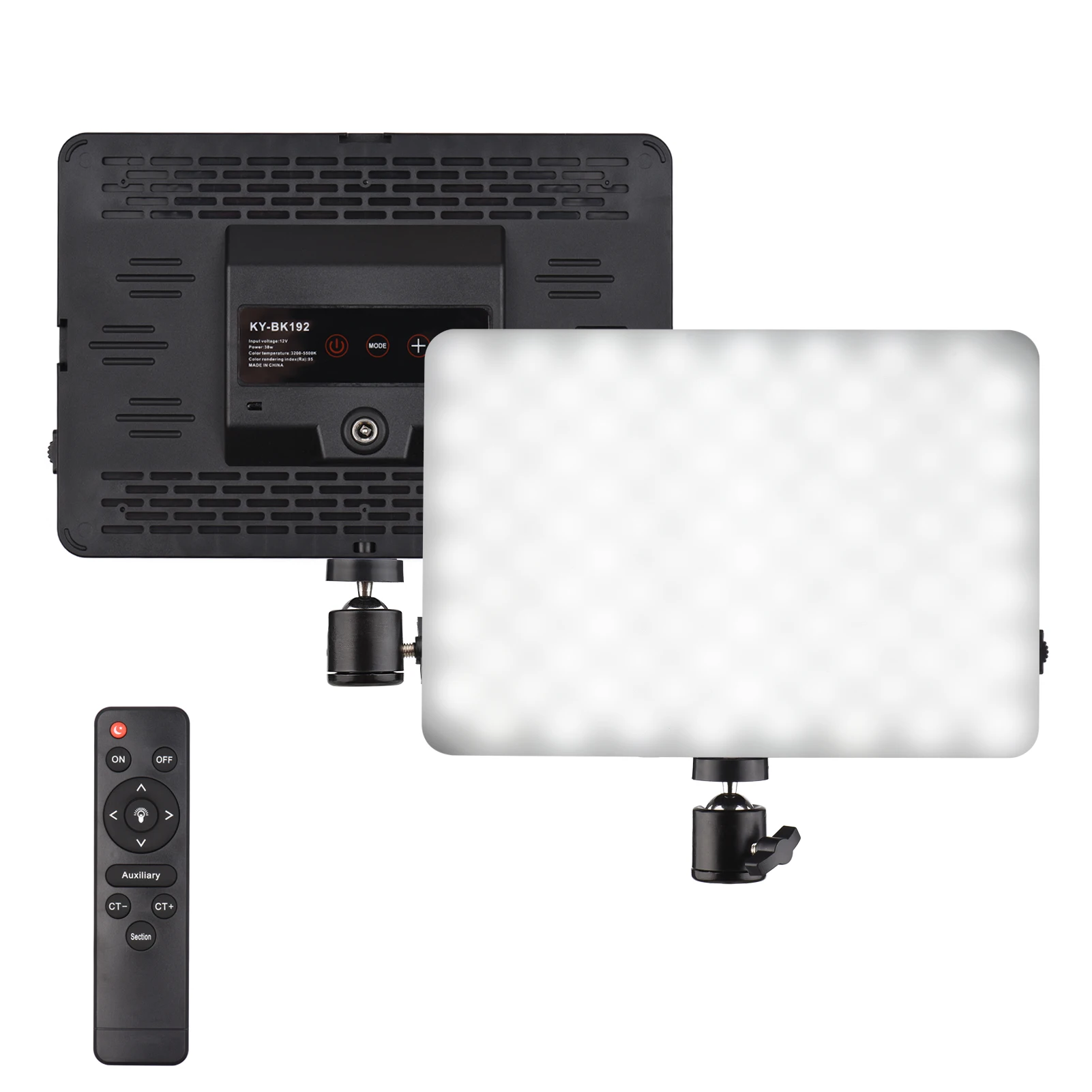 

38 Вт светильник фотографии светильник с подставкой Bi-Цвет Температура 3200-5500K с регулируемой яркостью для Яркость ультратонкое естественное освещение CRI 95 шаровой головкой дистанционного Управление