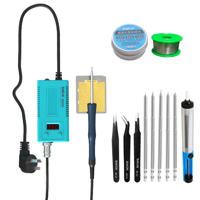 

Repair Bakon Welding Phone Soldering Portable Kit Machine Tool Voltage Temperature Control T12 Wide Spot Iron With