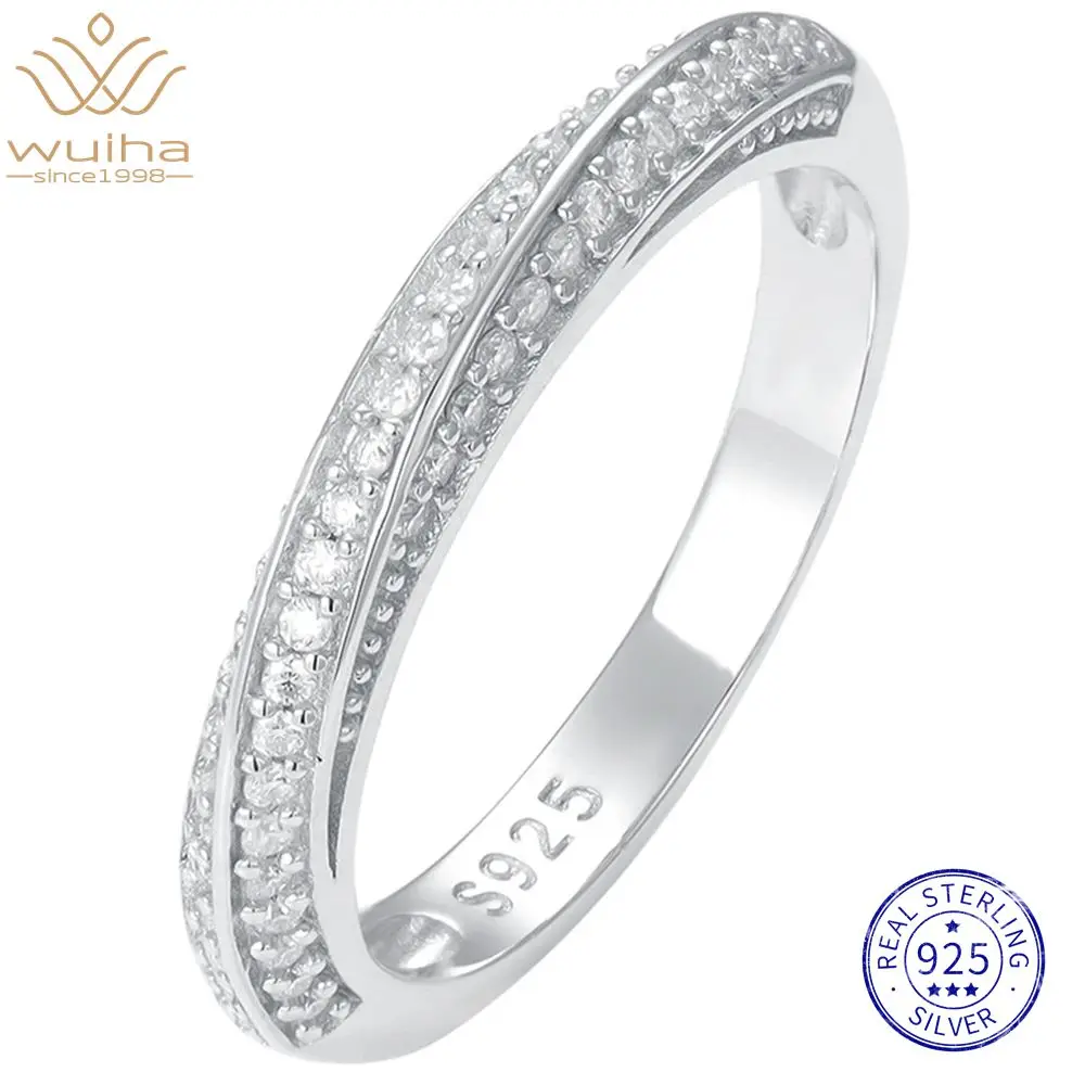 WUIHA Хип-Хоп Настоящий Рок 100% Стерлинговое Серебро 925 пробы VVS1 D Цвет GRA Муассанит