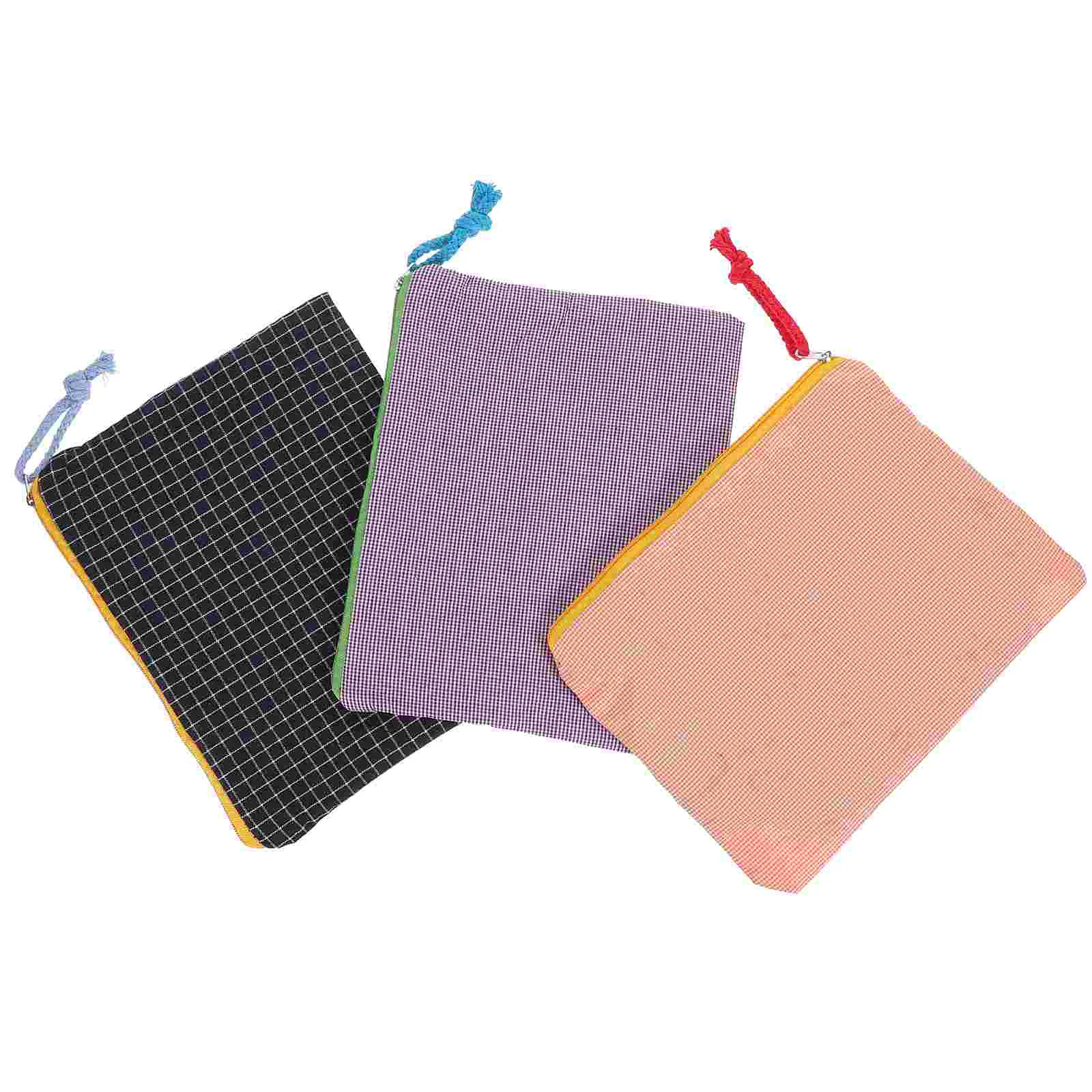 3 шт. пенал большой емкости маленькая клетчатая сумка Miss Travel туалетные