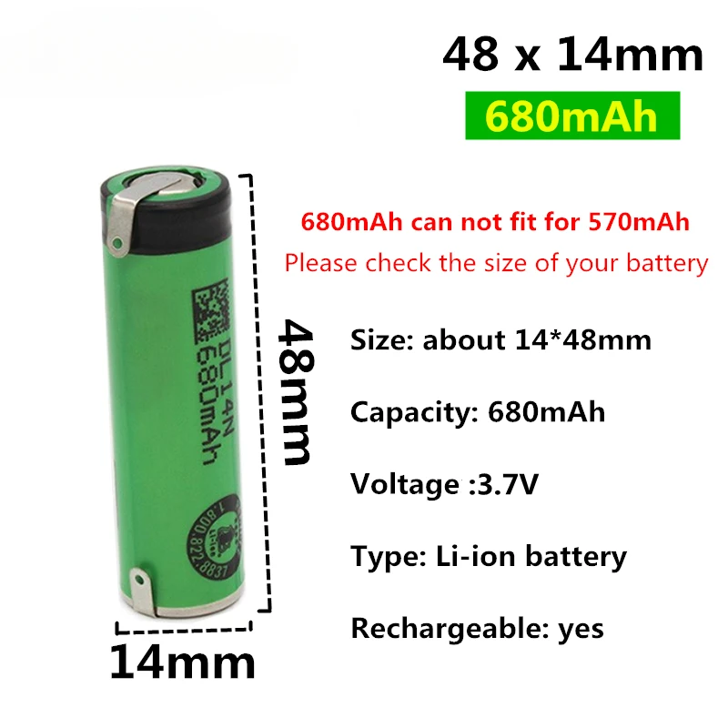 Фото Аккумулятор для бритвы 6300 6400 для Philips Senso Touch RQ1130 RQ1131 RQ1141 RQ1155 RQ1150R RQ1160 RQ1167 RQ1168 RQ1170 RQ1175 RQ1180cc №4