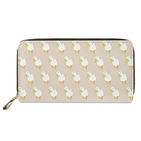 duck pattern new style wallet aesthetics practical long money bag women girl zipper%c2%a0necessity credit card holder