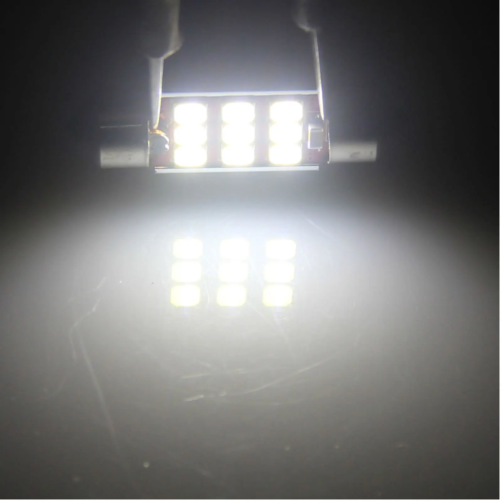 4 шт. белый RV 36 мм фестон Blub карта лампа Canbus без ошибок 9 излучателей 3528 SMD