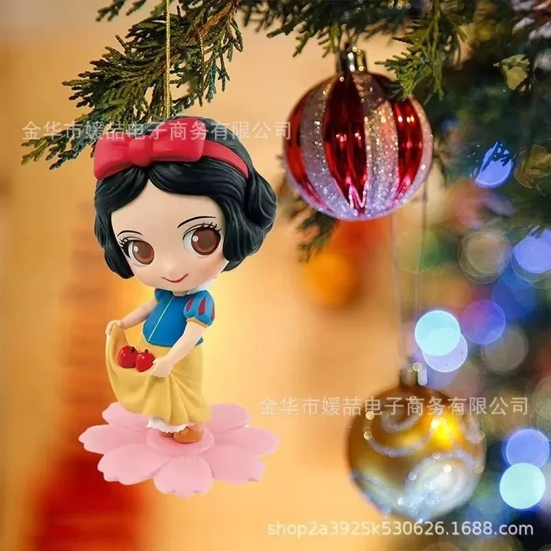 Disney Princess Cartoon Christmas Tree Ornament Pendant Anime Figures Snow White Frozen Elsa Anna Home Decoration Toys