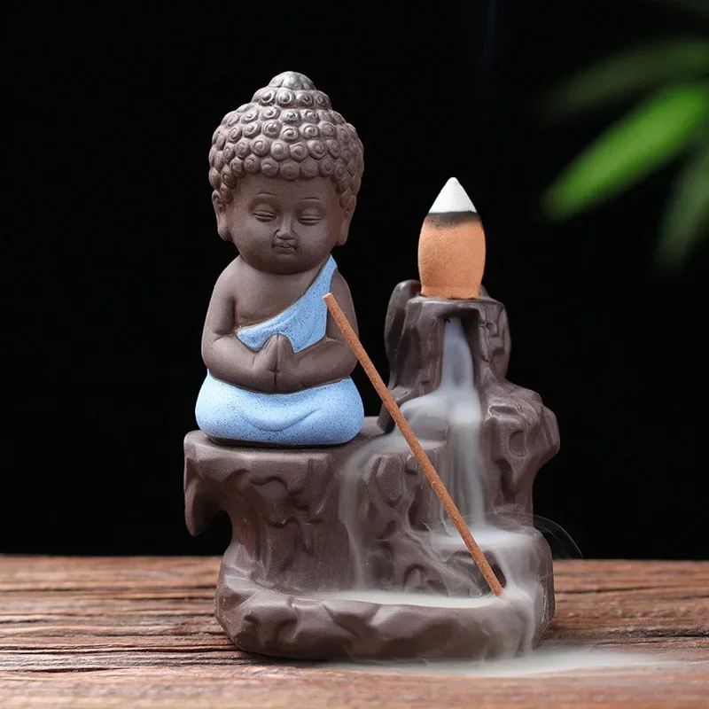 

Creative Backflow Incense Burner Purple Sand Flowing Incense Thread Incense Burner Ceramic Decoration