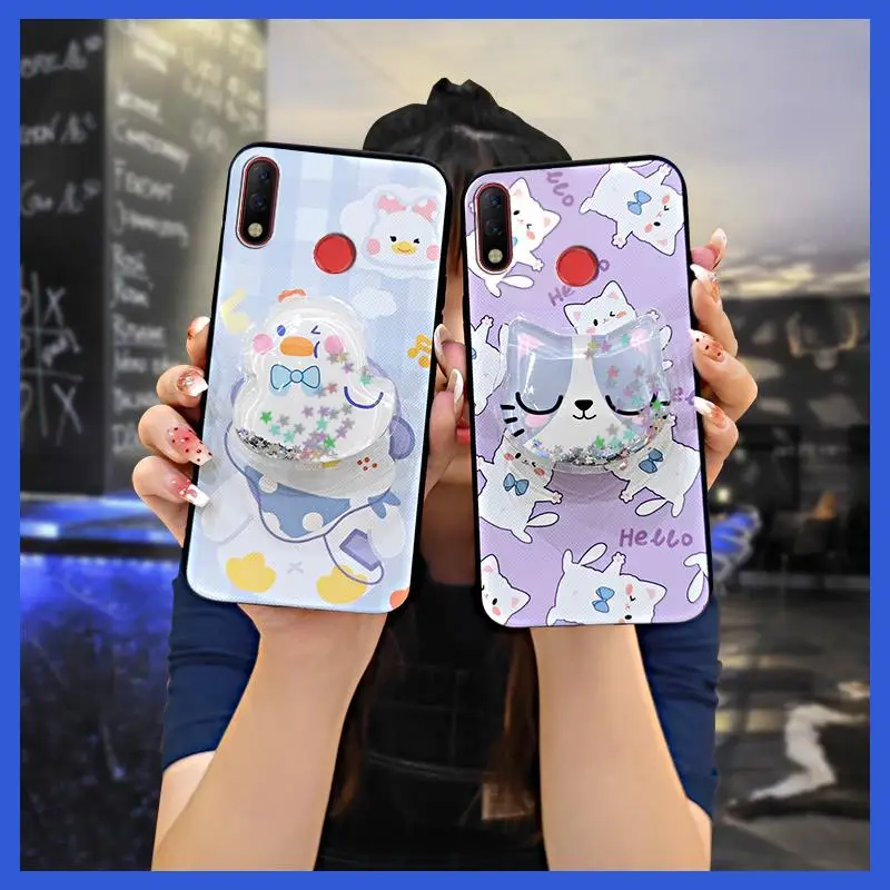 Новое поступление, мультяшный чехол для телефона Tecno KB8/Spark3 Pro, модный дизайн, Противопыльный симпатичный чехол из ТПУ