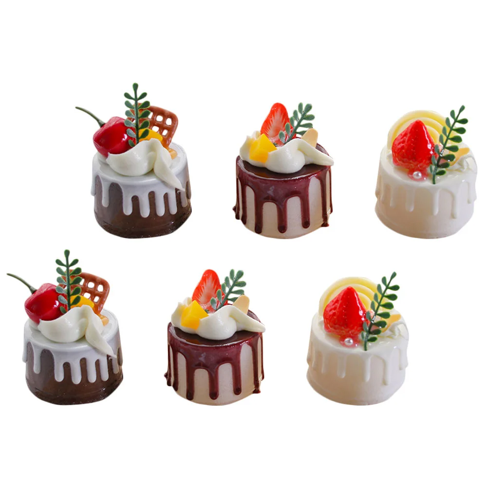

6Pcs Artificial Bread Fake Cake Photography Prop Fake Bread Artificial Food Fake Cake
