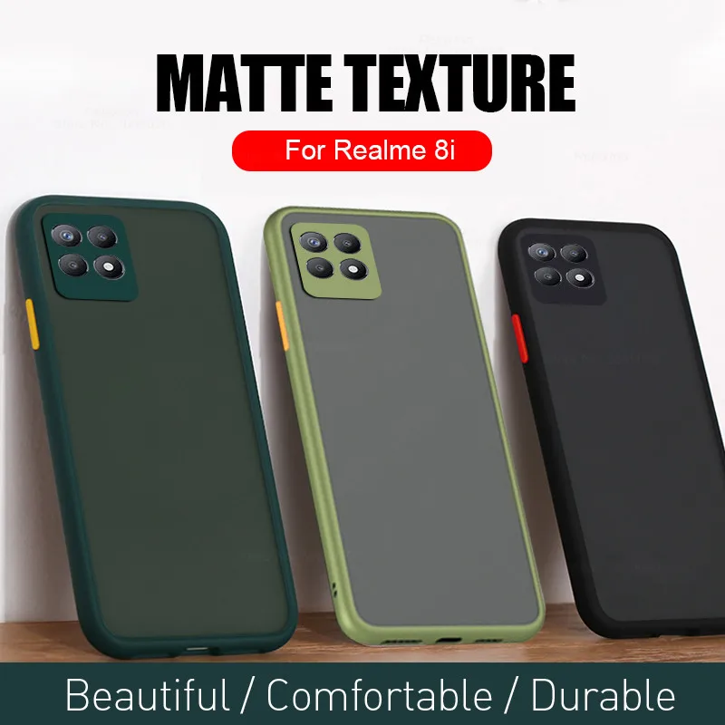 Матовый Силиконовый чехол для Realme 8i 6 дюймов realme8i Kingdom relme 8 i i8 RMX3151 защитная задняя