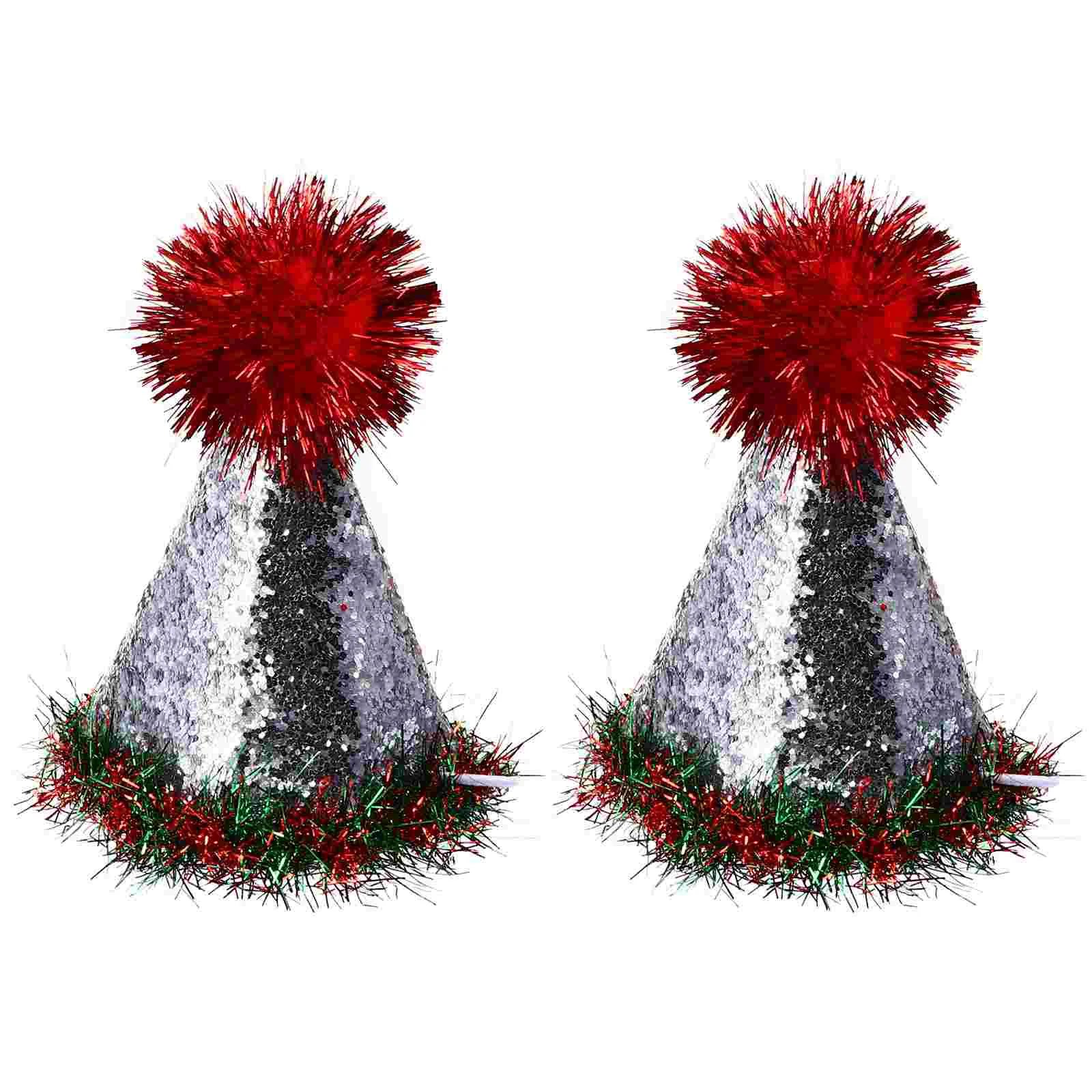 

2pcs Pet Hats Christmas Delicate Pet Hat Pet Hat Prop Pet Headdress for Pet Dog Xmas Party Cat Gift