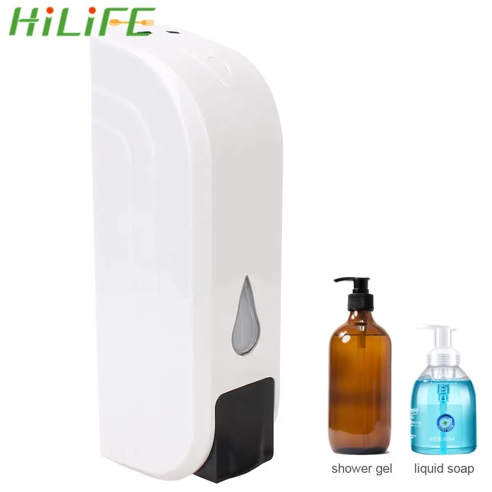 

HILIFE контейнер для жидкого мыла 350 мл для кухни ванной комнаты один дозатор мыла настенное крепление гель для душа моющее средство Бутылка для шампуня