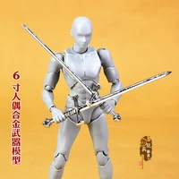 112 scale soldiers accessories double sword weapon toys fit 6 inches action figure dolls