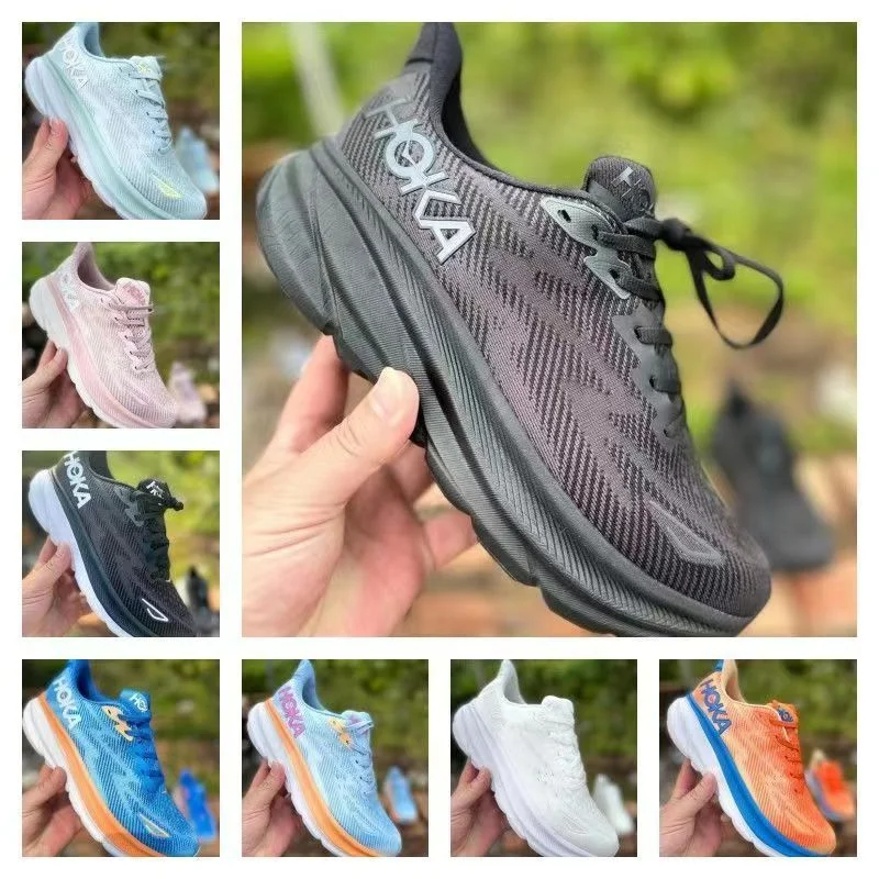 Кроссовки для бега HOKA Clifton 9, дышащая Спортивная амортизационная обувь для марафона Clifton 9