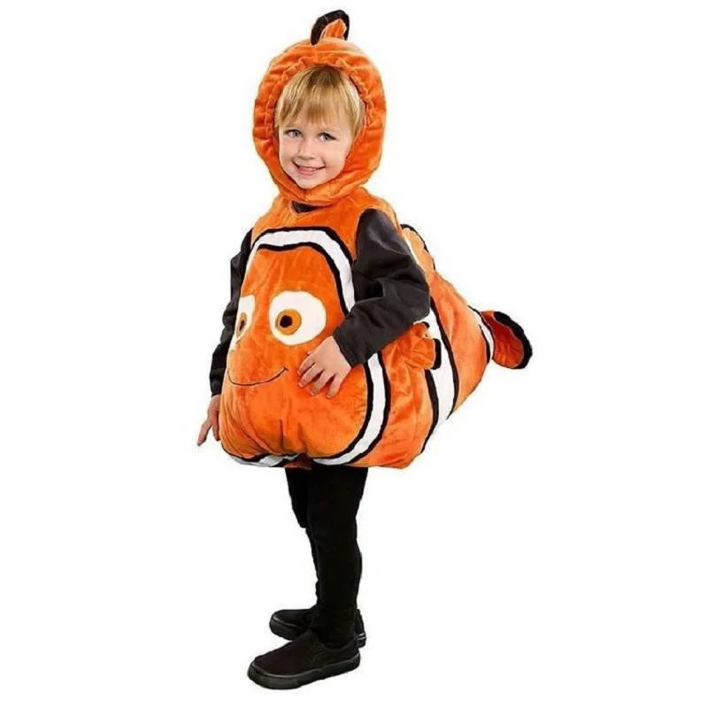 

В поисках Немо рыба-клоун cospaly Костюм Pixar анимационная пленка Nemo детская одежда на Хэллоуин Рождество вечерние