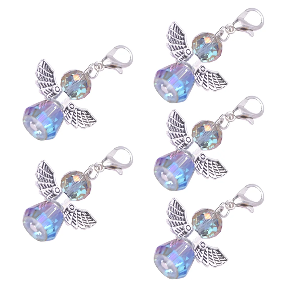 

5Pcs Small Keychain Souvenir Decorative Colorful Keyring Office Dimission Gift