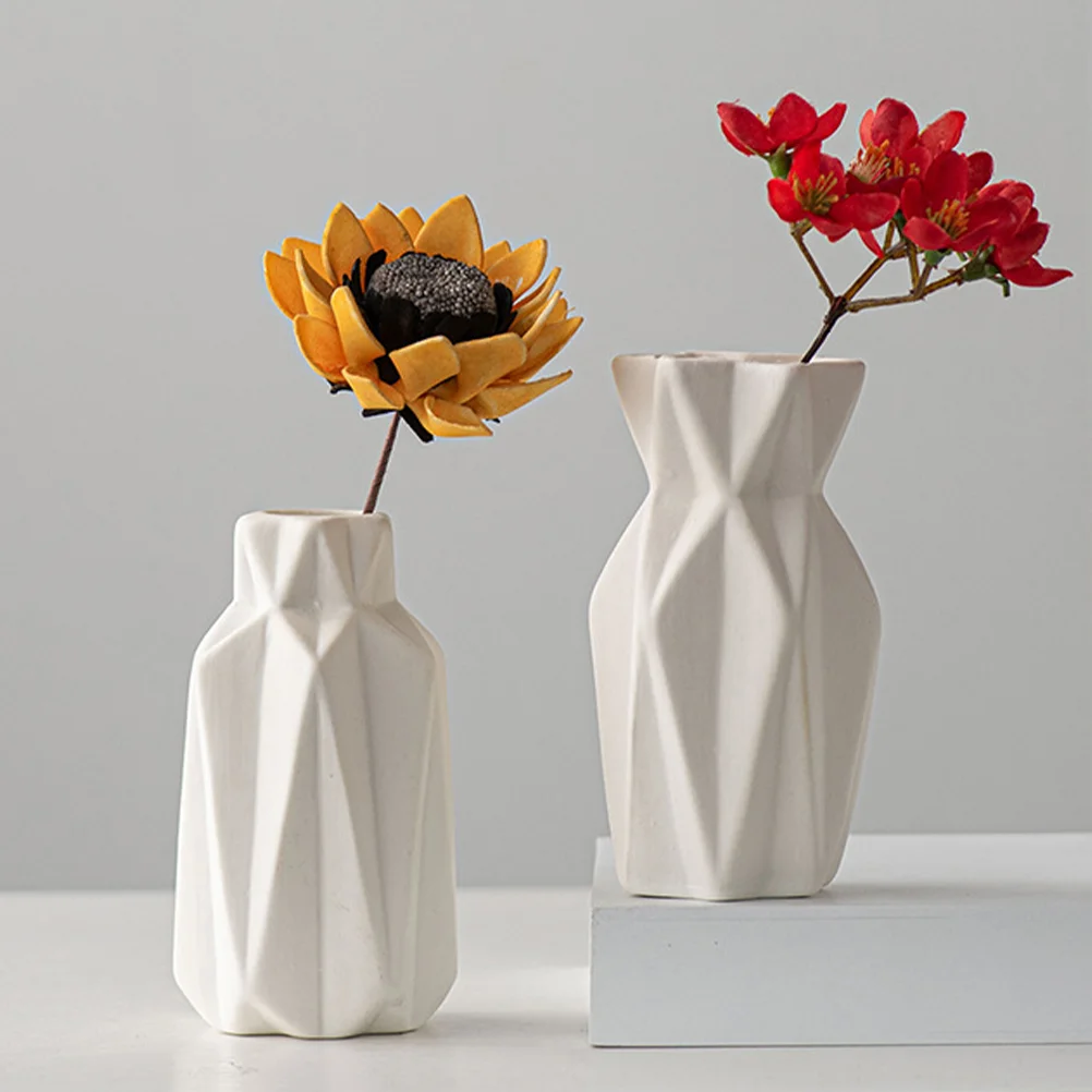 

3 Pcs Small Ceramic Vase Flower Vases Centerpieces Dining Table Desktop Ceramics Modern Decor