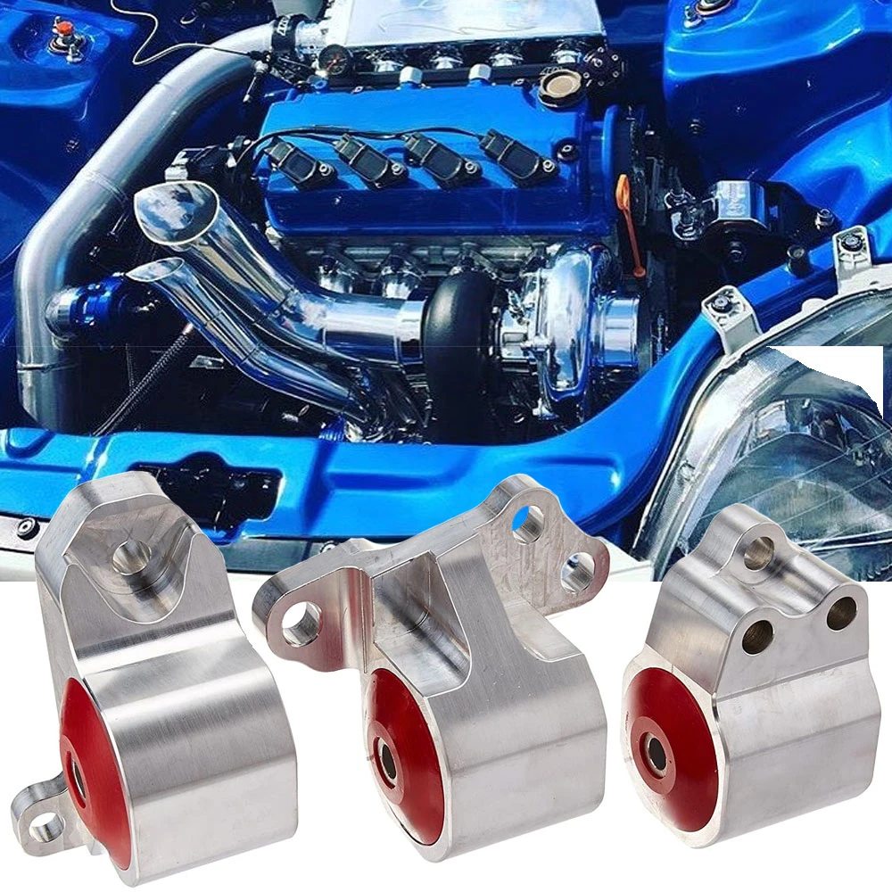 

Комплект сменных креплений для двигателя с 3 отверстиями для Honda Civic Eg D15 D16 B16 B17 B18, модифицированное Алюминиевое Крепление для двигателя