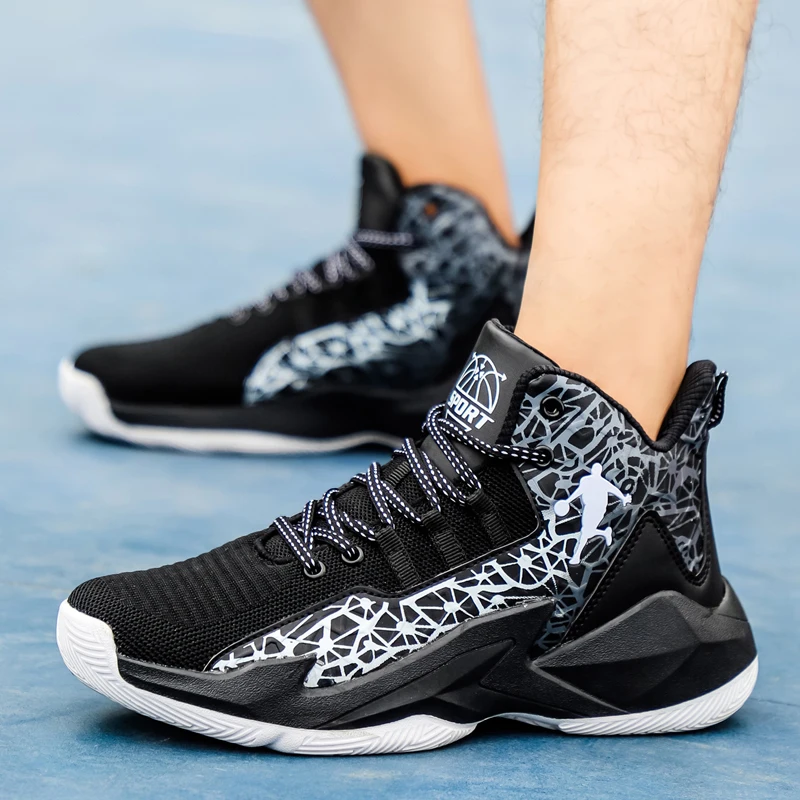 New Boys Brand Basketball Shoes for Kids Sneakers Thick Sole Non-slip Children Sports Shoes Child Boy Girl Shoes Basket Enfant