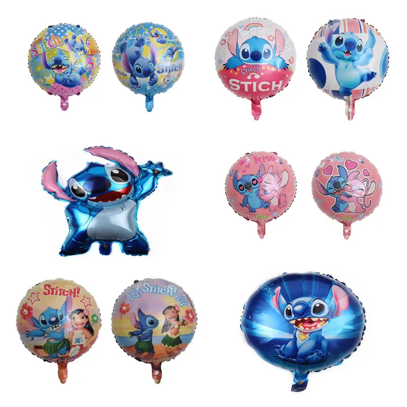 

Disney Kawaii Stitch Balloons Lilo&Pink Stitch Cartoon Anime Birthday Party Decor Cartoon Stitch Balloons Toys Kids Xmas Gift