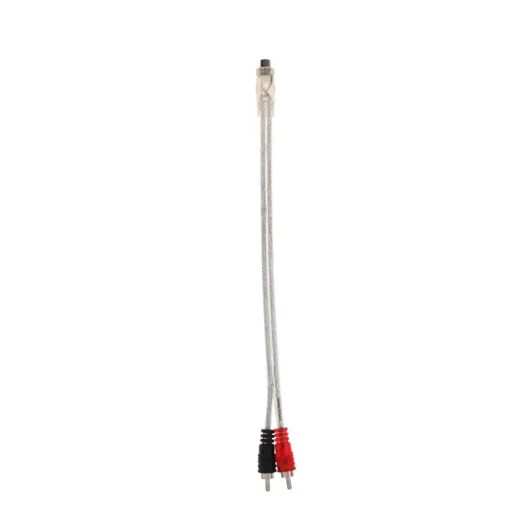 

Universal Car Home Audio Y Splitter Cable 1 RCA Female to Dual RCA Male 28cm