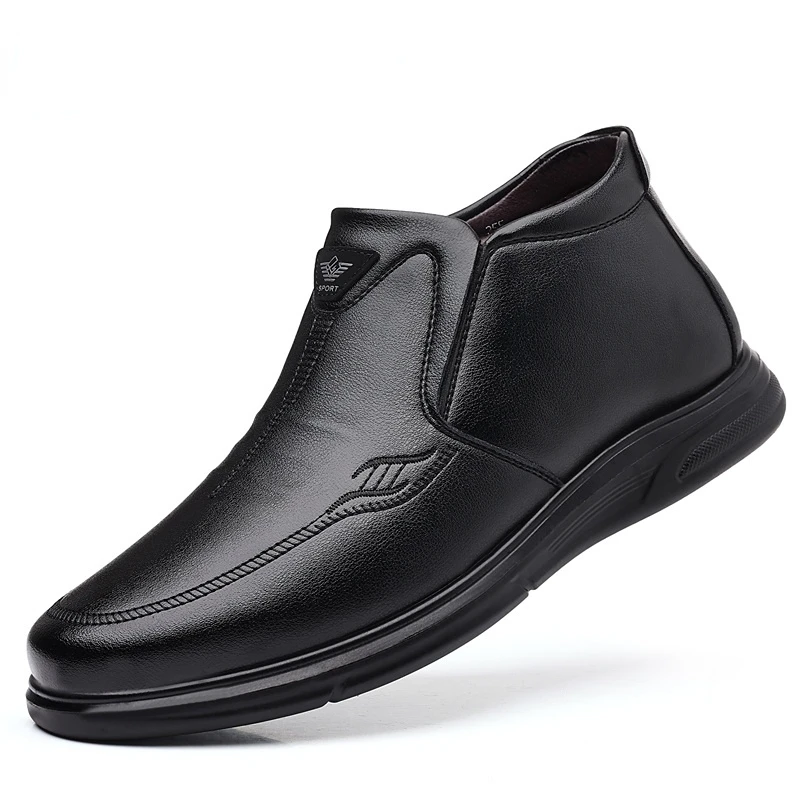 

Winter Men Bussiness Casual Boots Casual Men Cotton Boots Sneakers Keep Warm Snow Boots Luxury Men Leisure Boots
