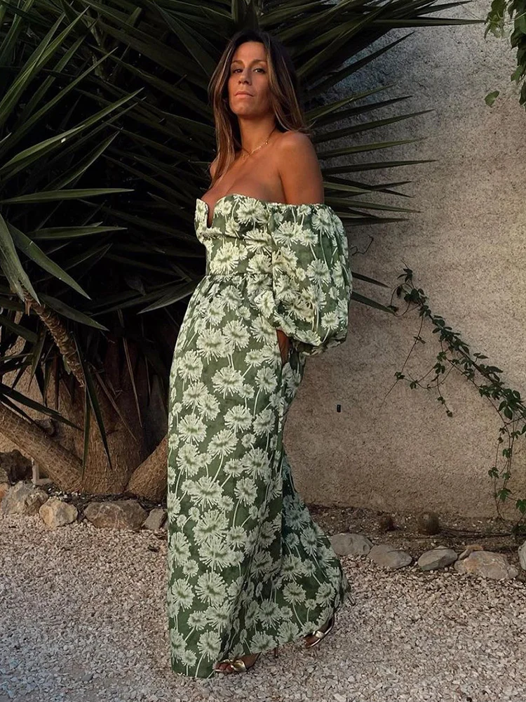 Женское элегантное платье миди с цветочным принтом лето 2022 модный Женский