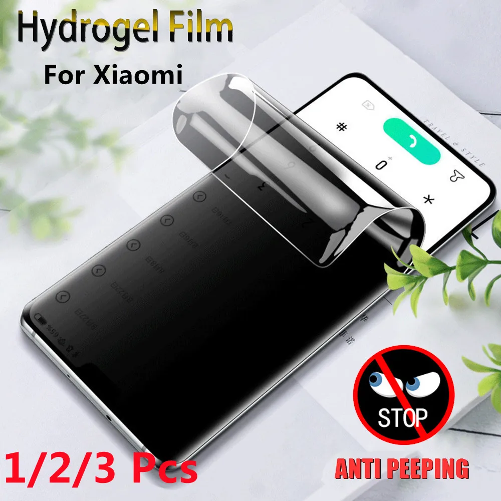 

3/5/10Pcs Privacy Anti Spy Hydrogel Film For Xiaomi Mi 12 12X 12S Pro 11 Ultre MIX4 Note 10 9 CC9 Lite 5G POCO Screen Protector