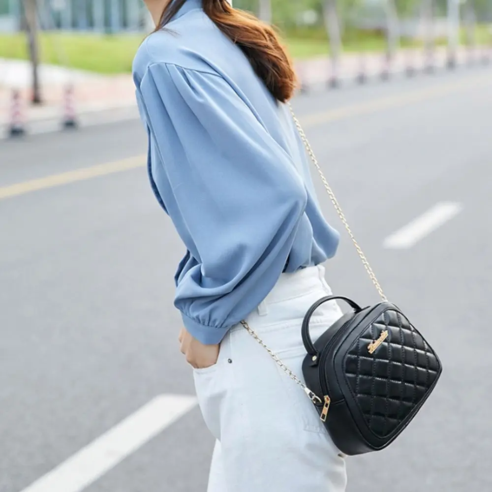 

Women's Shoulder Bag PU Leather Fashion Handbags Girls Messenger Bag Shell-shaped Chain Bag Chain Bag Crossbody Bags