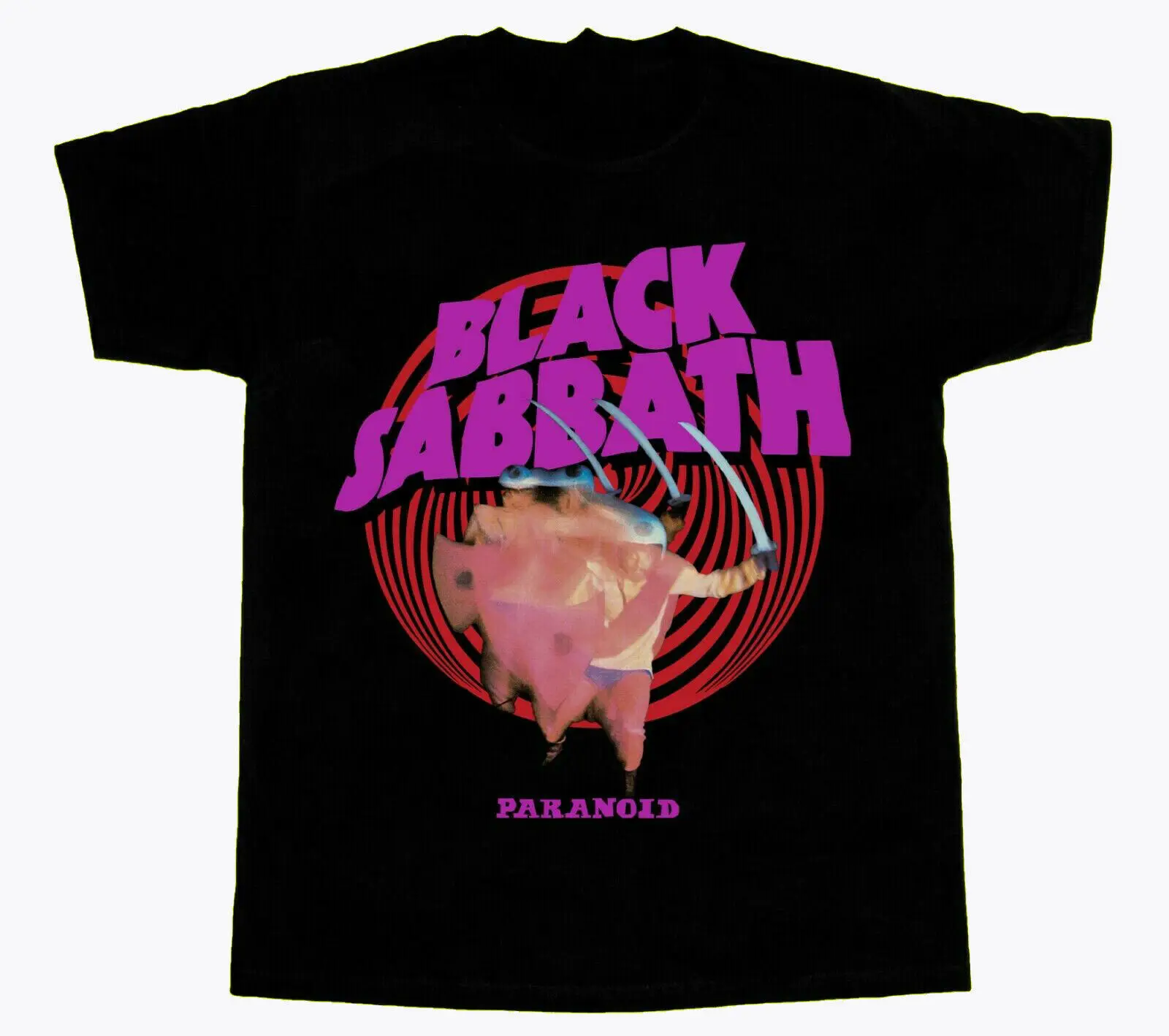 

SABBATH Paranoid BLACK SABBAT Tee Shirt Short Sleeve Black Men S-3XL DD688
