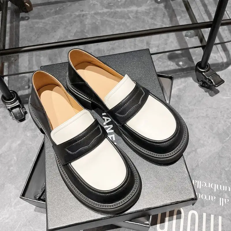 

Женские туфли из натуральной кожи ALLBITEFO, удобные водонепроницаемые туфли на высоком каблуке, на платформе, разные цвета, размеры 34-40