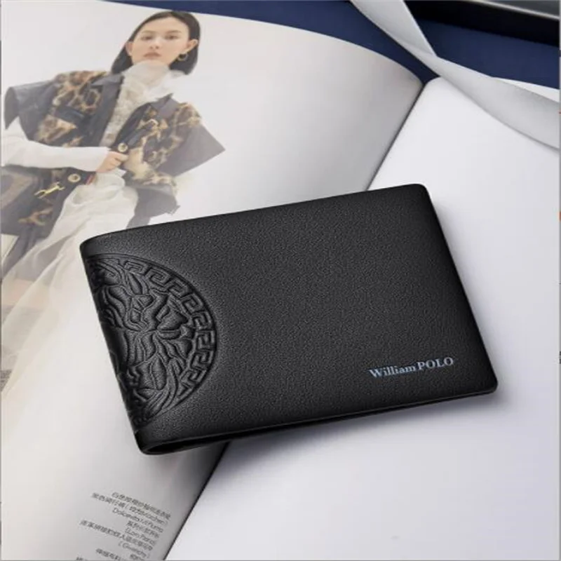 Emperor Paul wallet men's leather short wallet men's new trend business wallet men's short leather wallet  POLO201513