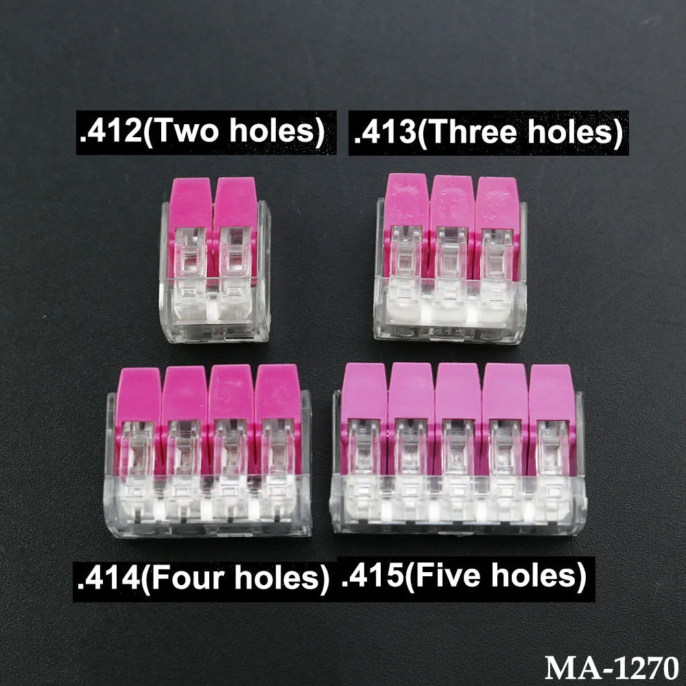

1PCS For Electrical Connectors Wire Block Clamp Terminal Cable Reusable Mini Quick Home Wire Terminal Connector