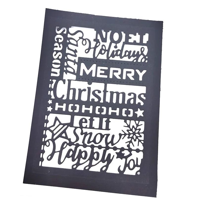 

Christmas Background Plate Metal Cutting Mould DIY Scrapbook Greeting Card Tool Cutting Mould New DIY Making Craft Decoration