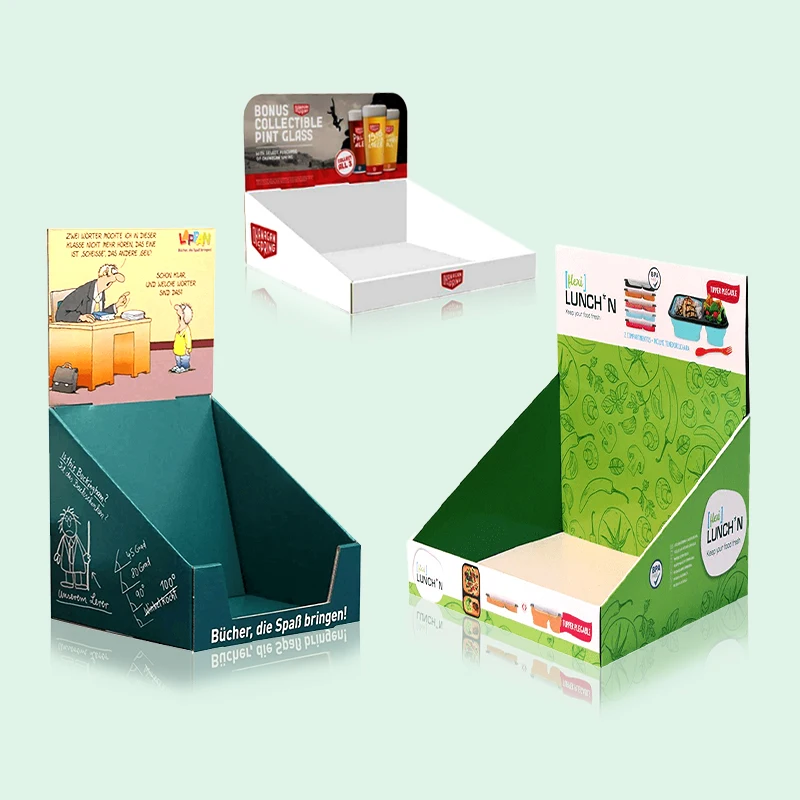 Advertising Pop Cardboard Display Unit Box Carton Small Counter Table Top Display Stand