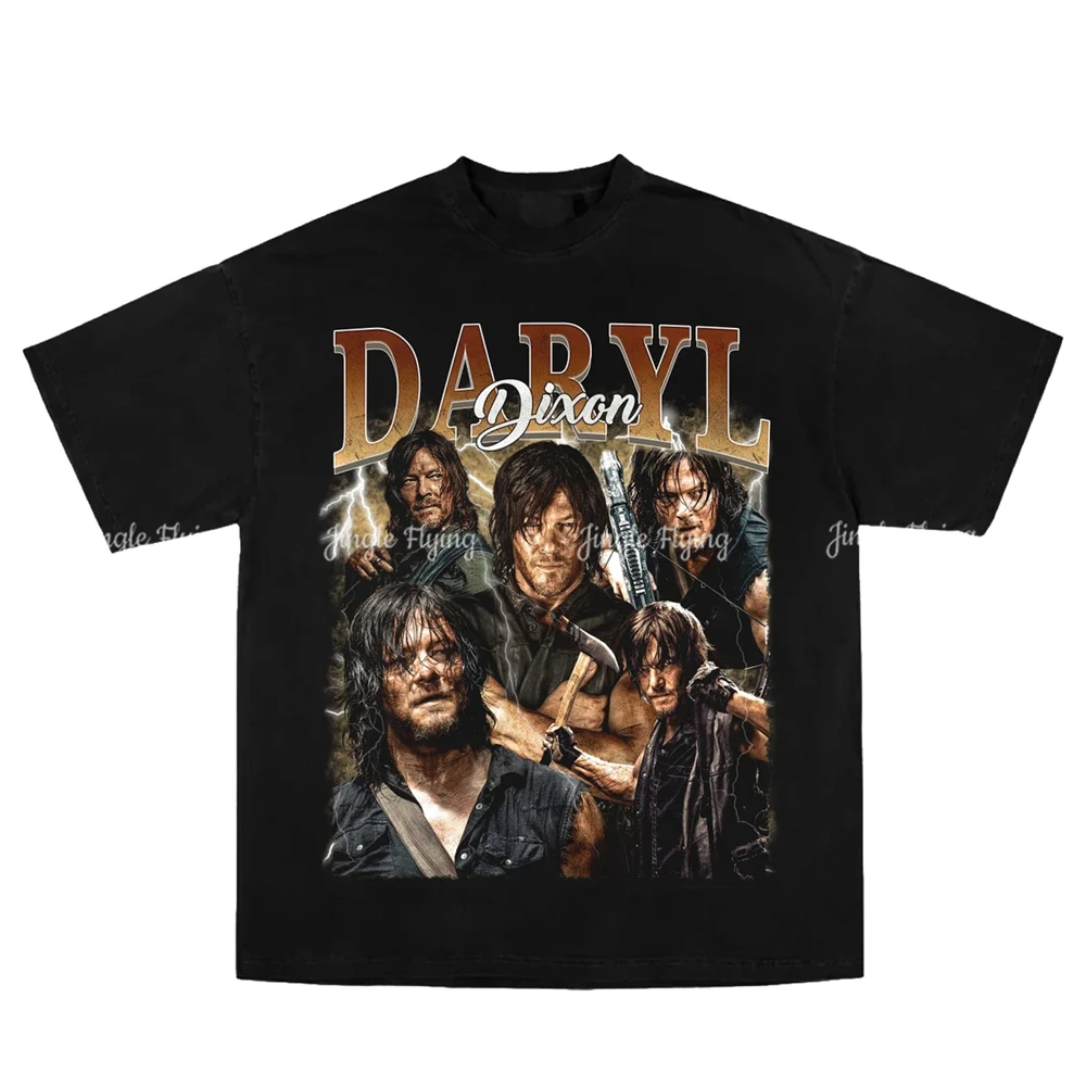 Pure Cotton T-Shirt Daryl Dixon Vintage Design Tee